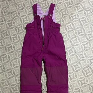 The Children's Place Pink Snow Bib with growth extensions